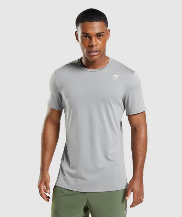 Panske Tricka Gymshark Arrival Siva | CB7436592